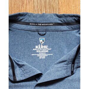 Kuhl Optimizr Shirt XXL Short Sleeve Tapered Fit Wicking UPF 40 Quick Dry Light